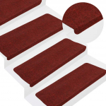 Isekleepuvad trepimatid, 30 tk, punane, 65x24,5x3,5 cm