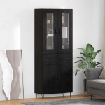 K&otilde;rgushein sahtliga must tamm 69,5 x 34 x 180 cm tehispuit