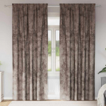 Satiinist kardinad 2 pcs cappuccino 260 x 140 cm samet