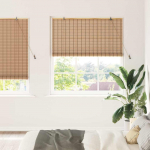Rulookardin muu helepruun 140 x 220 cm bambus