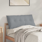 Seljatugi padi helehall 100 x 19 x 50 cm kangas