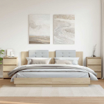 &Ouml;&ouml;kapid 2 tk, sonoma tamm, 40 x 35 x 62,5 cm, tehispuit