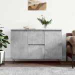 Puhvetkapp, betoonhall, 101,5 x 35 x 70 cm, tehispuit