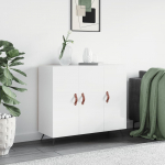 Puhvetkapp, k&otilde;rgl&auml;ikega valge, 90 x 34 x 80 cm, tehispuit
