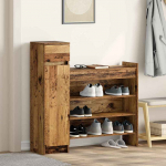 Jalatsikapp sahtliga vana puit 100.5 x 28 x 100 cm tehispuit