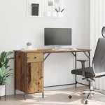 Arvutilaud sahtliga vana puit 131 x 48 x 75 cm tehispuit