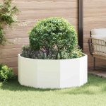 Taimekast valge 120 x 120 x 50 cm teras