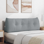 Seljatugi padi helehall 140 x 24 x 50 cm kangas