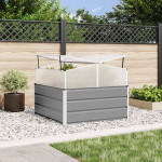 Taimekast helehall 100 x 100 x 77 cm tsinkteras