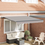 K&auml;igukohandatav varikatus helehall 300 x 250 cm