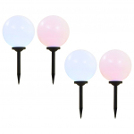 &Otilde;ue p&auml;ikeselambid, 4 tk, led, kerakujuline 30 cm rgb