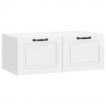 Rippuv tv kapp k&otilde;rgl&auml;ikega valge 78,5 x 41 x 30 cm tehispuit