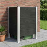Pr&uuml;gikasti tregi hall 85 x 85 x 115 cm alumiinium ja wpc