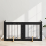 Koerav&auml;rav koos aluspuudega 4 pcs must tamm 80 x 80 cm