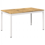 Aia &otilde;htus&ouml;&ouml;gi laud valge 141 x 80,5 x 75 cm tugev akatsiapuu