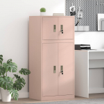 Hoiukapp 2 tk roosa 60 x 40 x 130 cm teras lukustatav