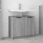 Vannitoakapp, hall sonoma tamm, 64,5 x 33,5 x 59 cm, tehispuit