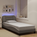 Voodiraam led-iga ilma madratsita hvar, 90x190cm, kangas