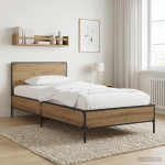 Peatsiga voodiraam artisan tamm 80 x 200 cm tehispuit