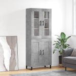 K&otilde;rge kapp, betoonhall, 69,5 x 34 x 180 cm,tehispuit