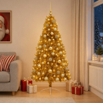 Kunstkuusk koos j&otilde;ulukuuliga 180 cm 300 led-i soe valge