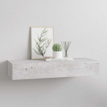Sahtliga seinariiul, betoonhall, 60x23.5x10cm, mdf