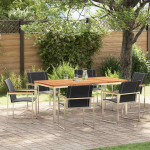 Aiaeinestamisekomplekt 7 pcs tugev teakpuit