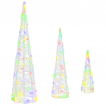 J&otilde;ulupuu 3 pcs mitmev&auml;rviline 20 x 20 x 80 cm akr&uuml;&uuml;l