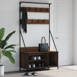 Riidenagi koos kingariiuliga, pruun tamm, 100 x 41 x 184 cm