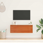 Seinekapp riiuliga muu vahapruun 100 x 30 x 35 cm m&auml;nnipuit