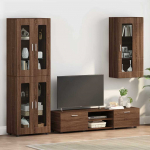 Seinale kinnitatav kapp pruun tamm 55 x 29 x 100 cm tehispuit