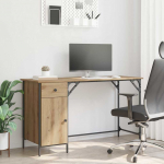 Arvutilaud sahtliga k&auml;sit&ouml;&ouml;puu 131 x 48 x 75 cm tehispuit