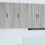 Seinakapp k&ouml;&ouml;ki riiuliga hall sonoma 40 x 31 x 80 cm tehispuit