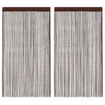 N&ouml;&ouml;rkardinad 2 tk, 100 x 250 cm, pruun