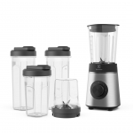 Electrolux E4CB1-6ST 1 L Tabletop blender 350 W Black, Stainless steel, Transparent
