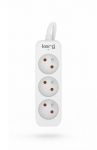 KERG power strip 3 sockets 1,5m 16A