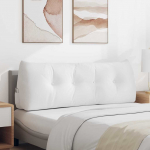 Seljatugi padi valge 140 x 24 x 50 cm kangas