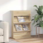 Ajakirja riiul riiuliga sonoma tamm 70 x 41 x 96 cm tehispuit