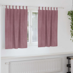 Pimendavad kardinad 2 pcs tumepink 140 x 140 cm samet