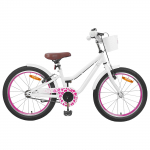 Laste bike 20 tolli vanuses 6-11 aastat valge