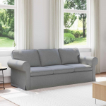 Diivan helehall 215 x 82 x 80 cm metall