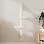 Seinale kinnitatav kassi kraapimispost, kreemjas, 108 cm