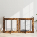Koerav&auml;rav koos aluspuudega 4 pcs suitsutatud tamm 80 x 80 cm