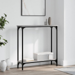 Konsoollaud, hall sonoma tamm, 75x22,5x75 cm, tehispuit