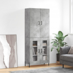 K&otilde;rge kapp, betoonhall, 69,5 x 34 x 180 cm,tehispuit