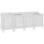 Kommertsk&ouml;&ouml;gi valamukomplekt 240 x 60 x 96 cm, roostevaba teras