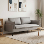 3-kohaline diivan helehall 222 x 81 x 89 cm samet