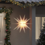 J&otilde;ulutuled led-valgustusega 3 tk, kokkupandav, valge, 100 cm