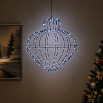 J&otilde;ulufiniaalne valgus 192 led-i k&uuml;lm valge l&auml;bim&otilde;&otilde;t 40 x 40 cm