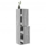 Apteegikapp, hall sonoma tamm, 40x41x174,5 cm, tehispuit